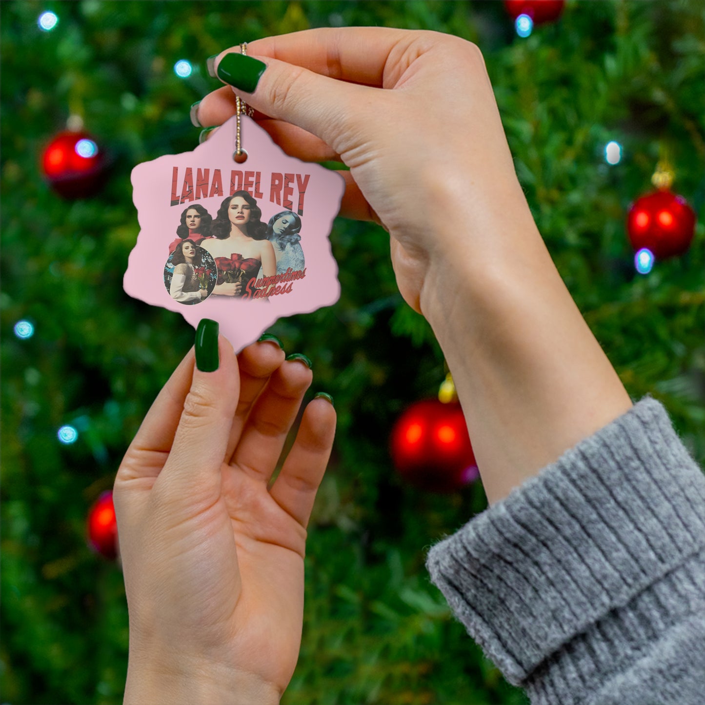 Lana Del Rey Summertime Sadness Ceramic Ornament