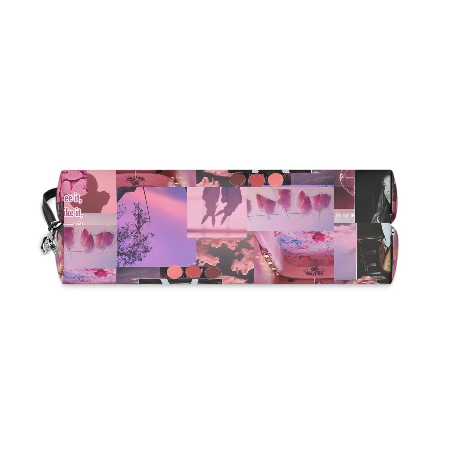 Ariana Grande Pink Aesthetic Collage Makeup Bag