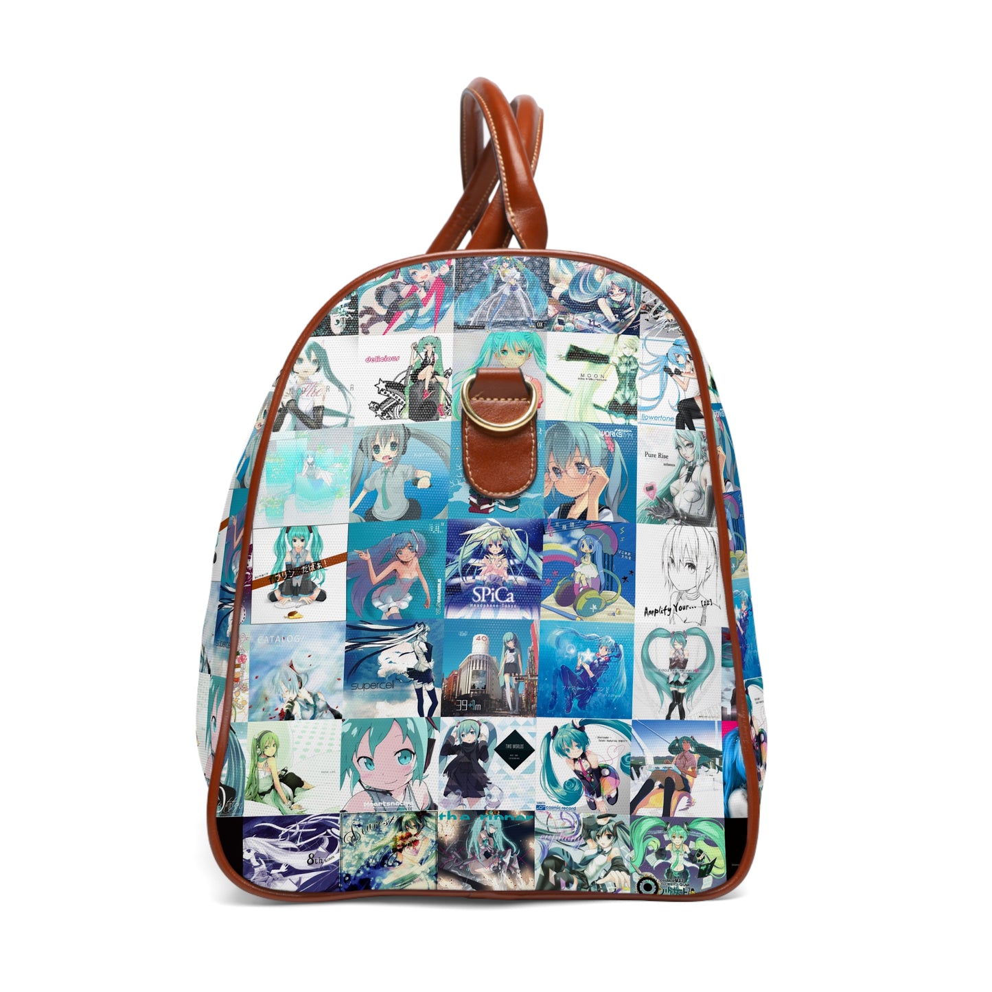 Hatsune Miku Album Cover Collage Waterproof Travel Bag