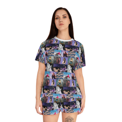 Olivia Rodrigo Album Cover Art Collage Women's Short Pajama Set