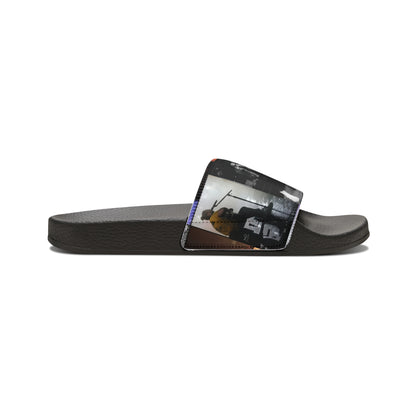 Post Malone On Tour Collage Youth Slide Sandals