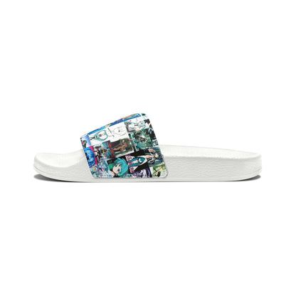 Hatsune Miku Album Cover Collage Youth Slide Sandals