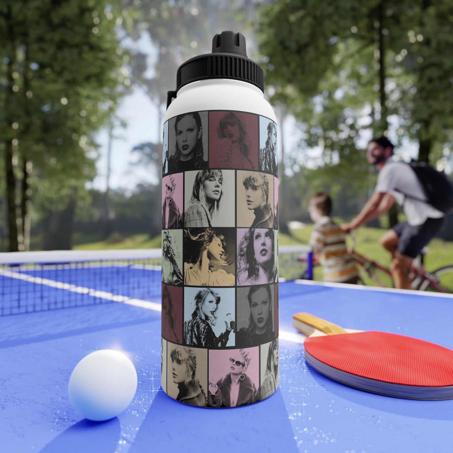 Taylor Swift Eras Collage Stainless Steel Sports Lid Water Bottle