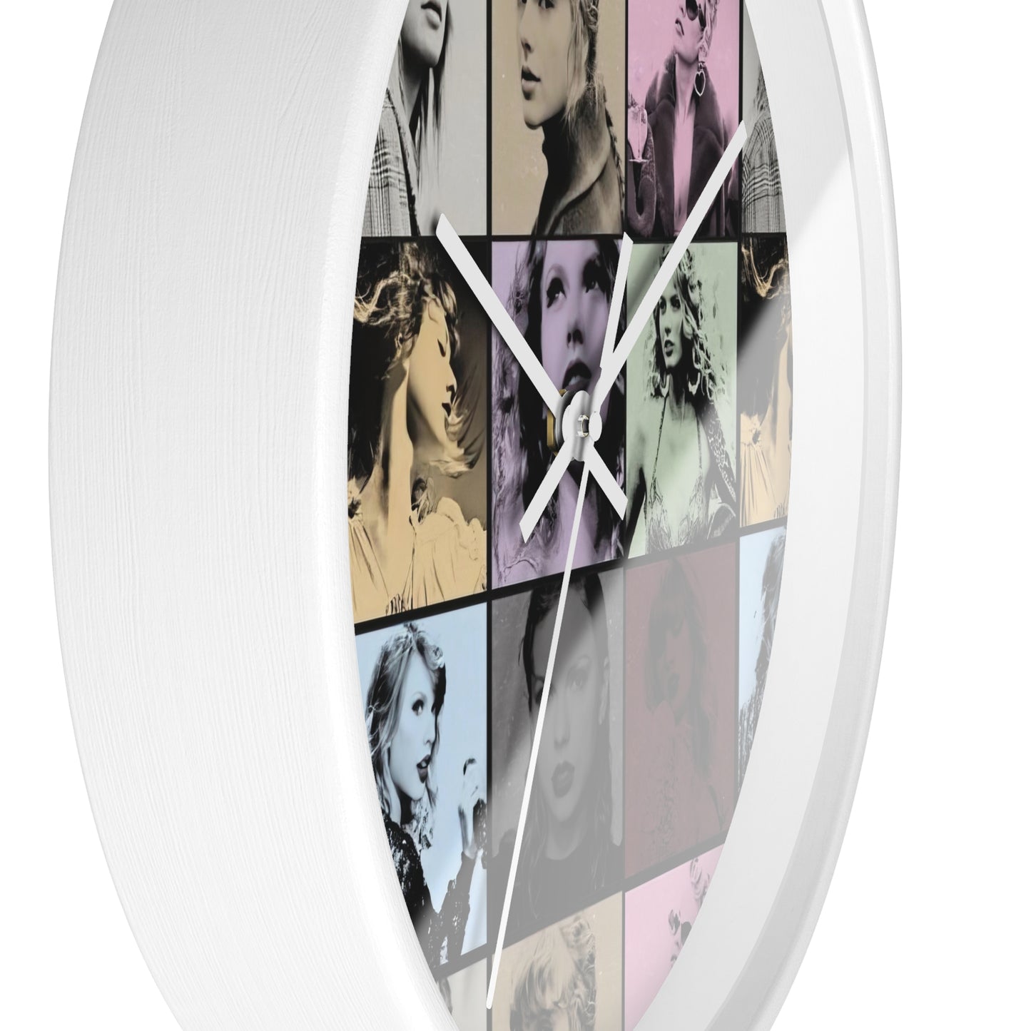 Taylor Swift Eras Collage Round Wall Clock