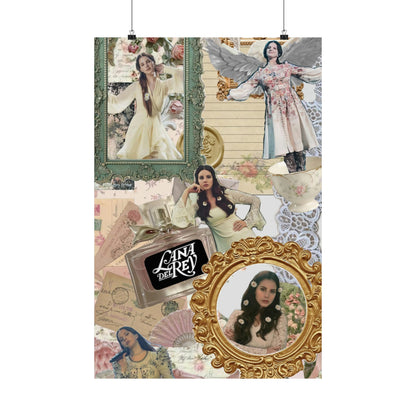 Lana Del Rey Victorian Collage Matte Poster