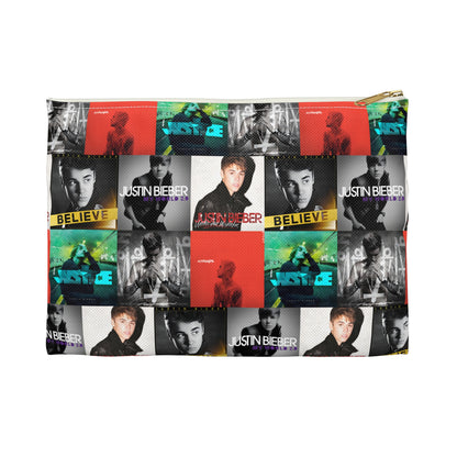 Justin Bieber Album Cover Collage Accesory Pouch