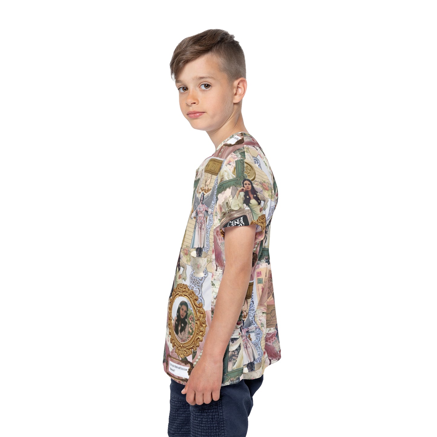 Lana Del Rey Victorian Collage Kids Sports Jersey