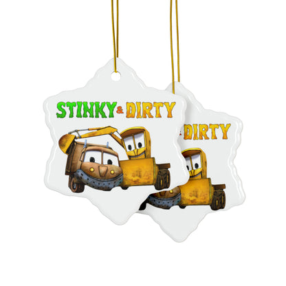 Stinky & Dirty Best Buds Ceramic Ornaments (1pc, 3pcs, 5pcs, 10pcs)