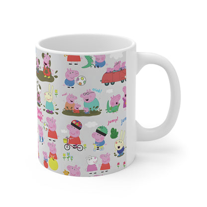 Peppa Pig Oink Oink Collage Ceramic Mug 11oz