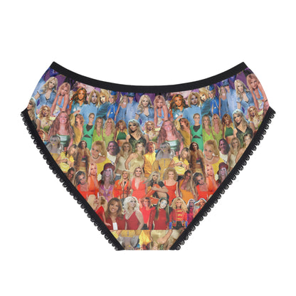 Britney Spears Rainbow Photo Collage Women's Briefs