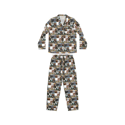 The Beatles Album Cover Collage Women's Satin Pajama Set