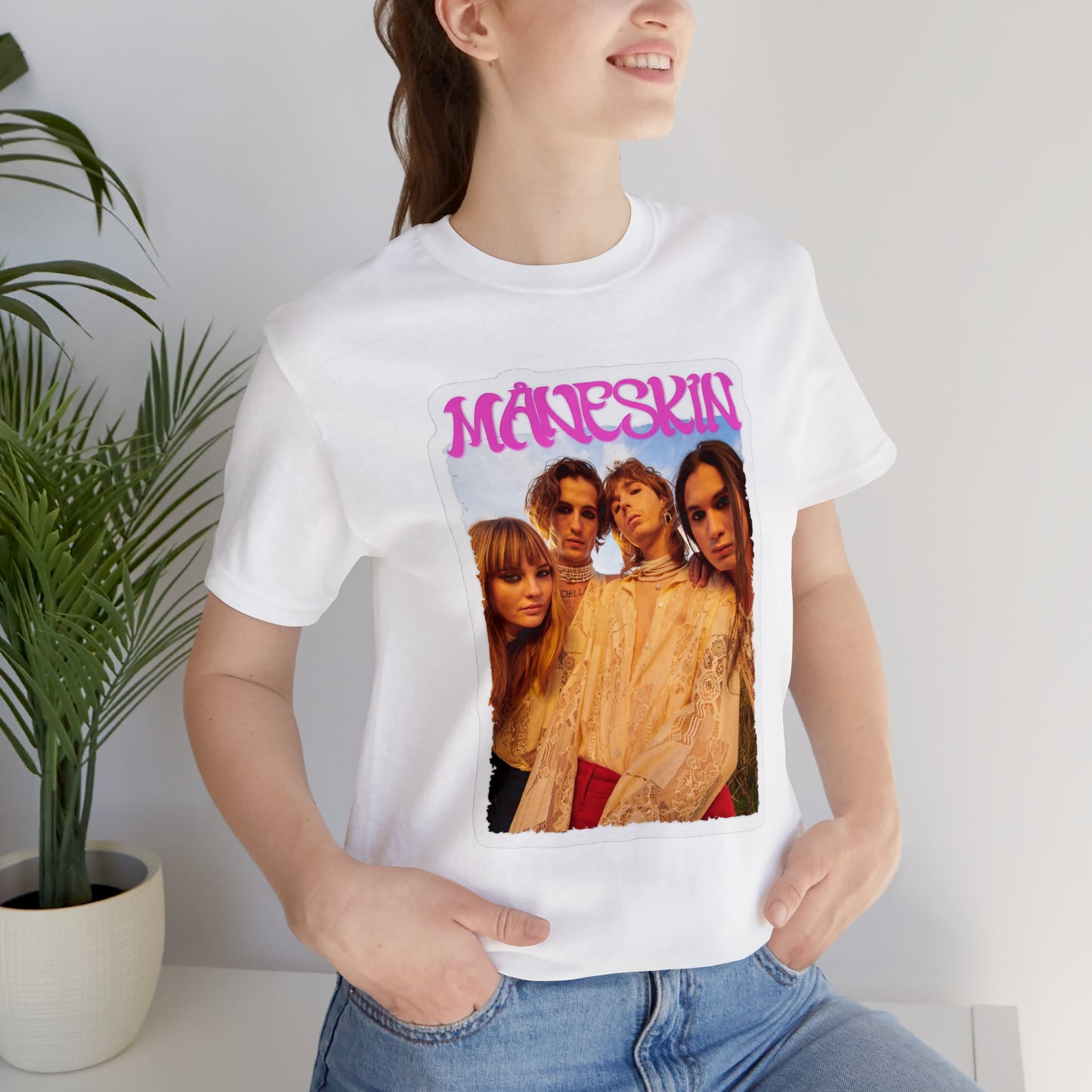 Måneskin Group Photo Unisex Jersey Short Sleeve Tee Shirt