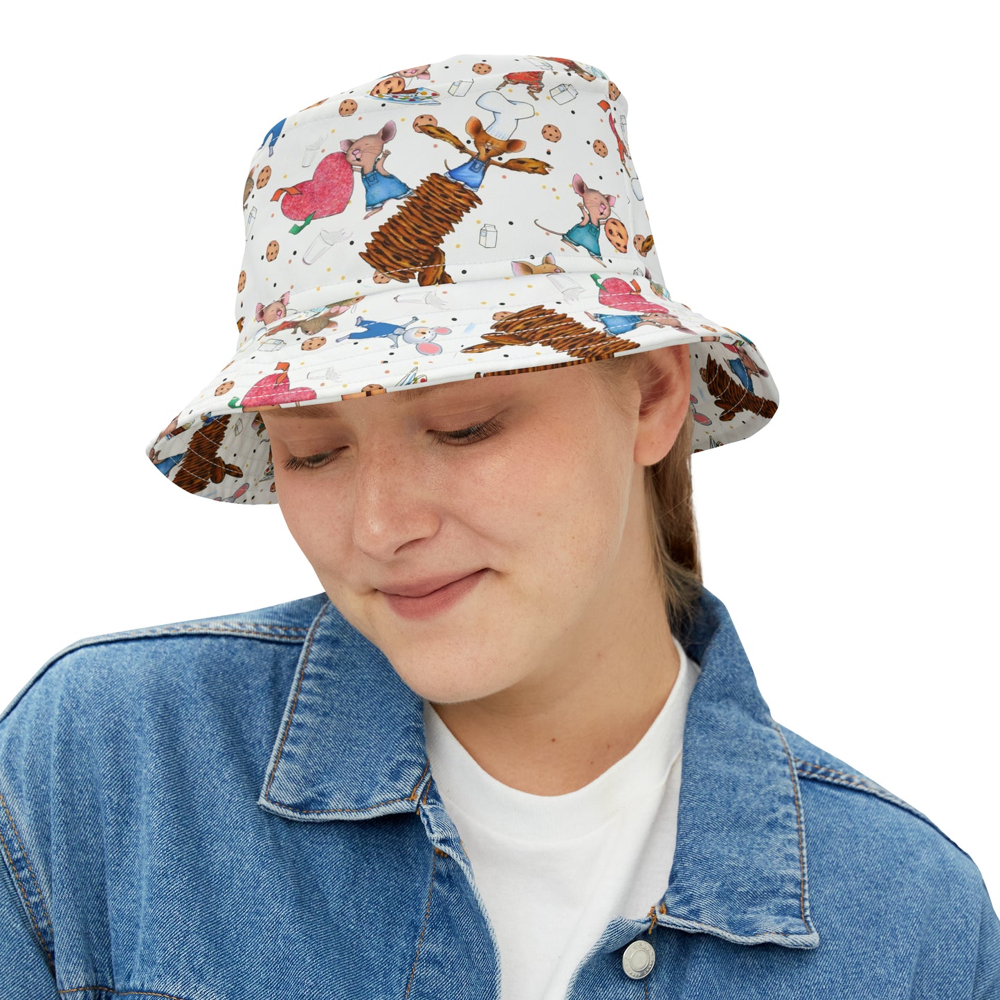 If You Give A Mouse A Cookie Collage Bucket Hat