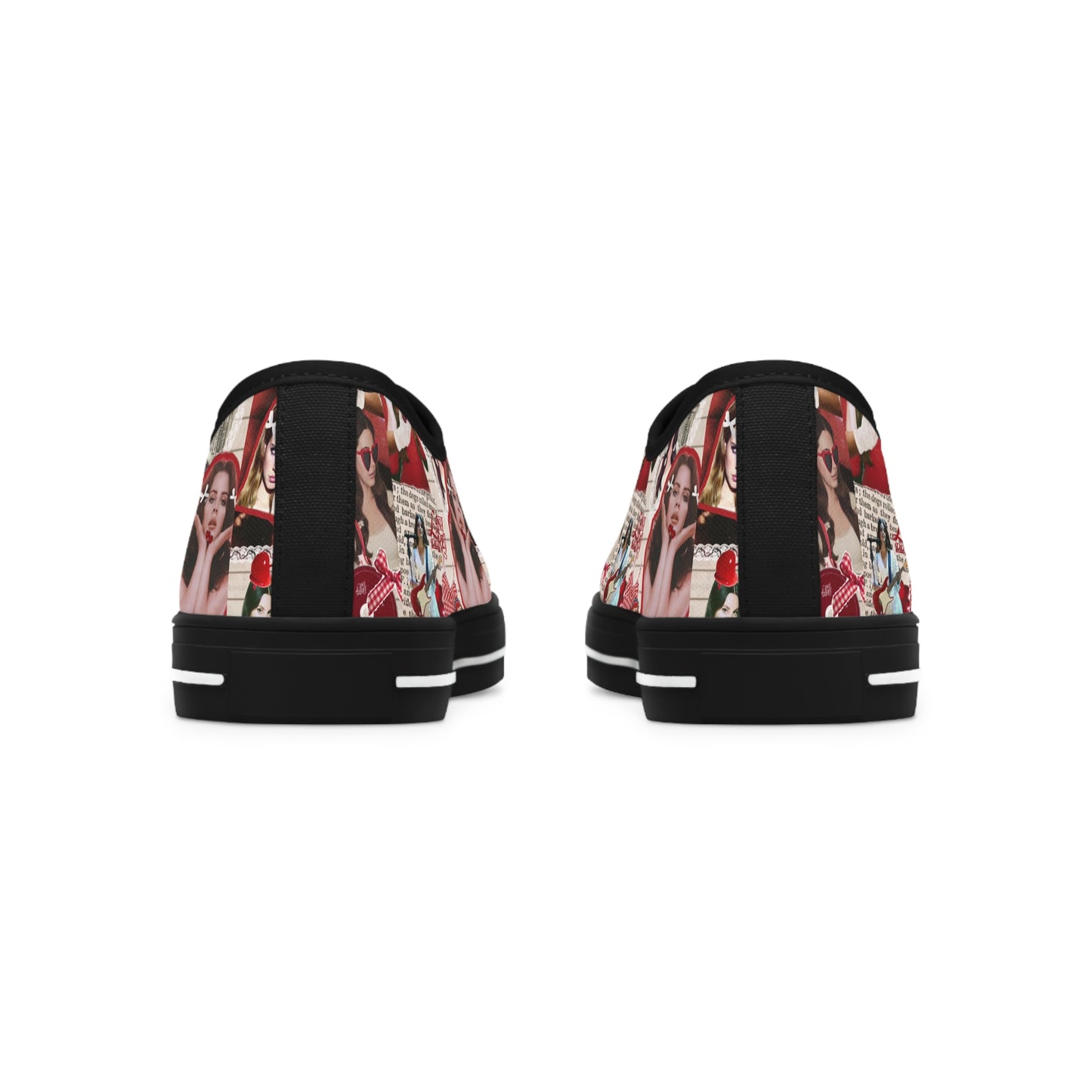 Lana Del Rey Cherry Coke Collage Women's Low Top Sneakers