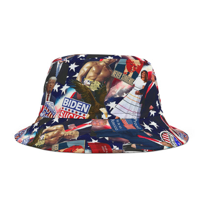 Donald Trump 2024 MAGA Montage Bucket Hat