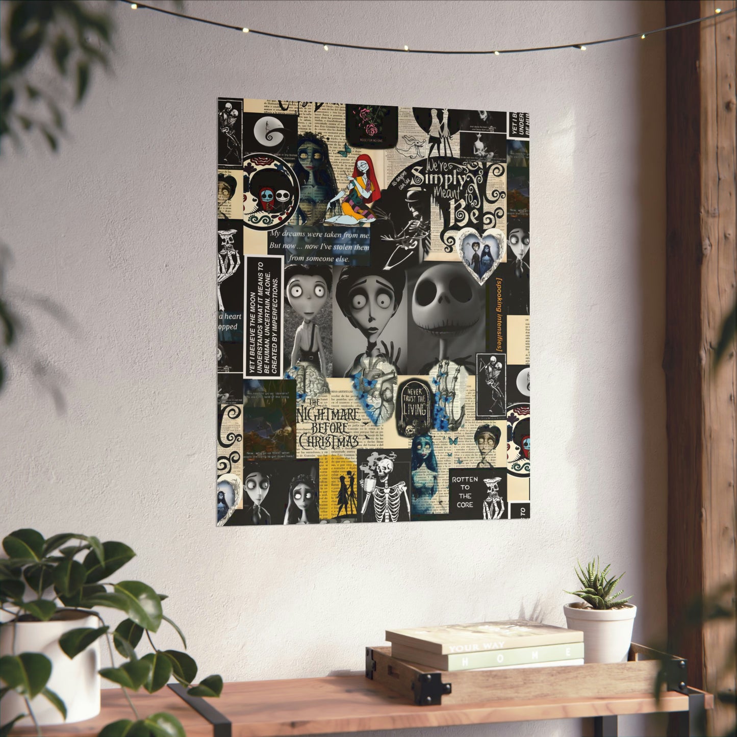 The Nightmare Before Christmas Rotten To The Core Collage Matte Vertical Poster