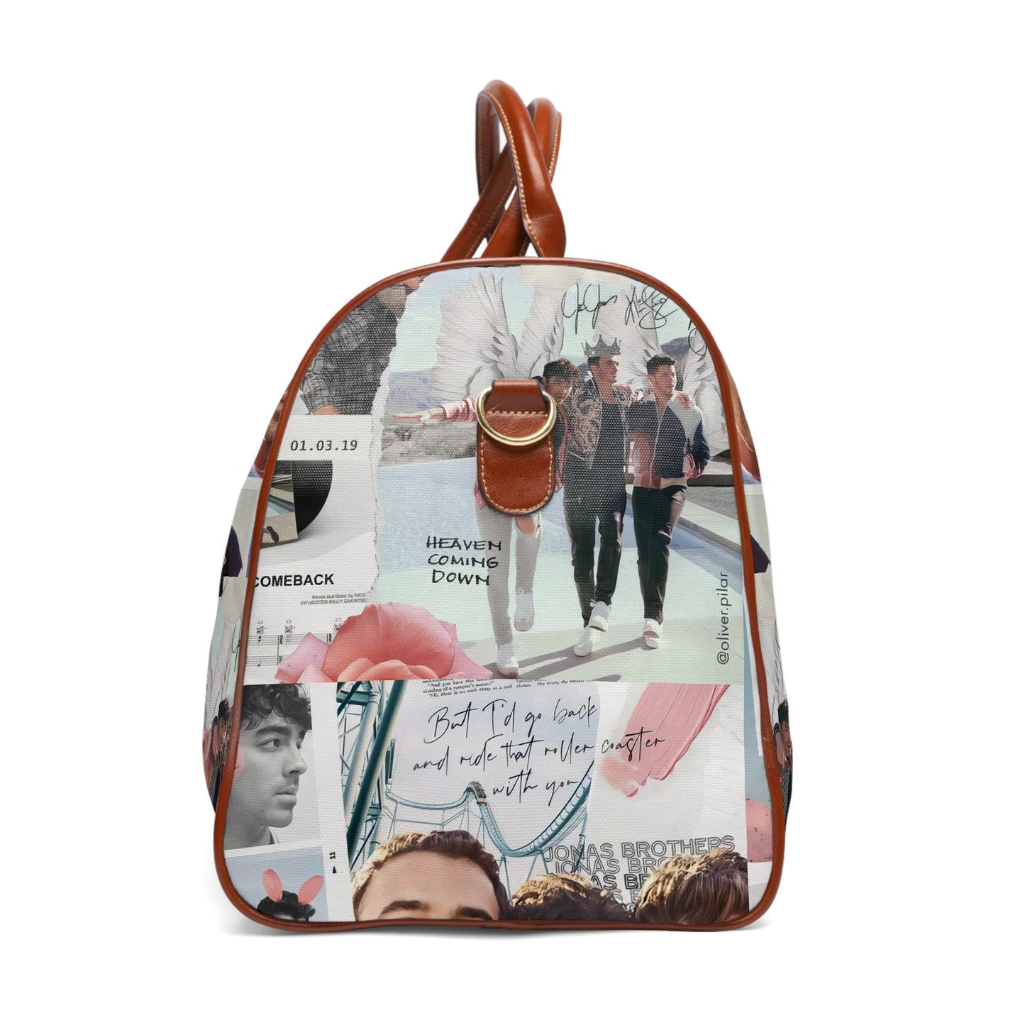 Jonas Brothers Happiness Begins Collage Waterproof Travel Bag