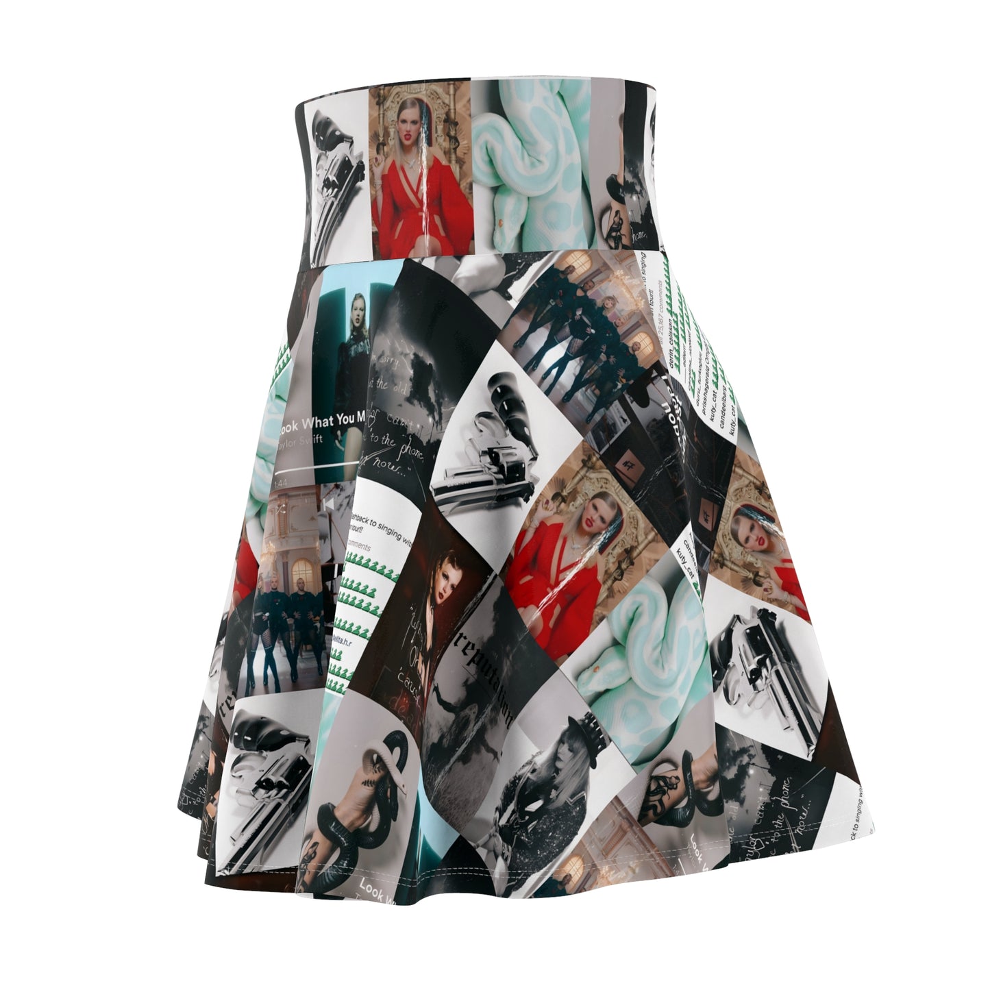 Taylor Swift Reputation Look What You Made Me Do Mosaic Women's Skater Skirt