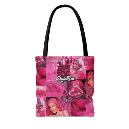 Doja Cat Pink Vibes Collage Tote Bag