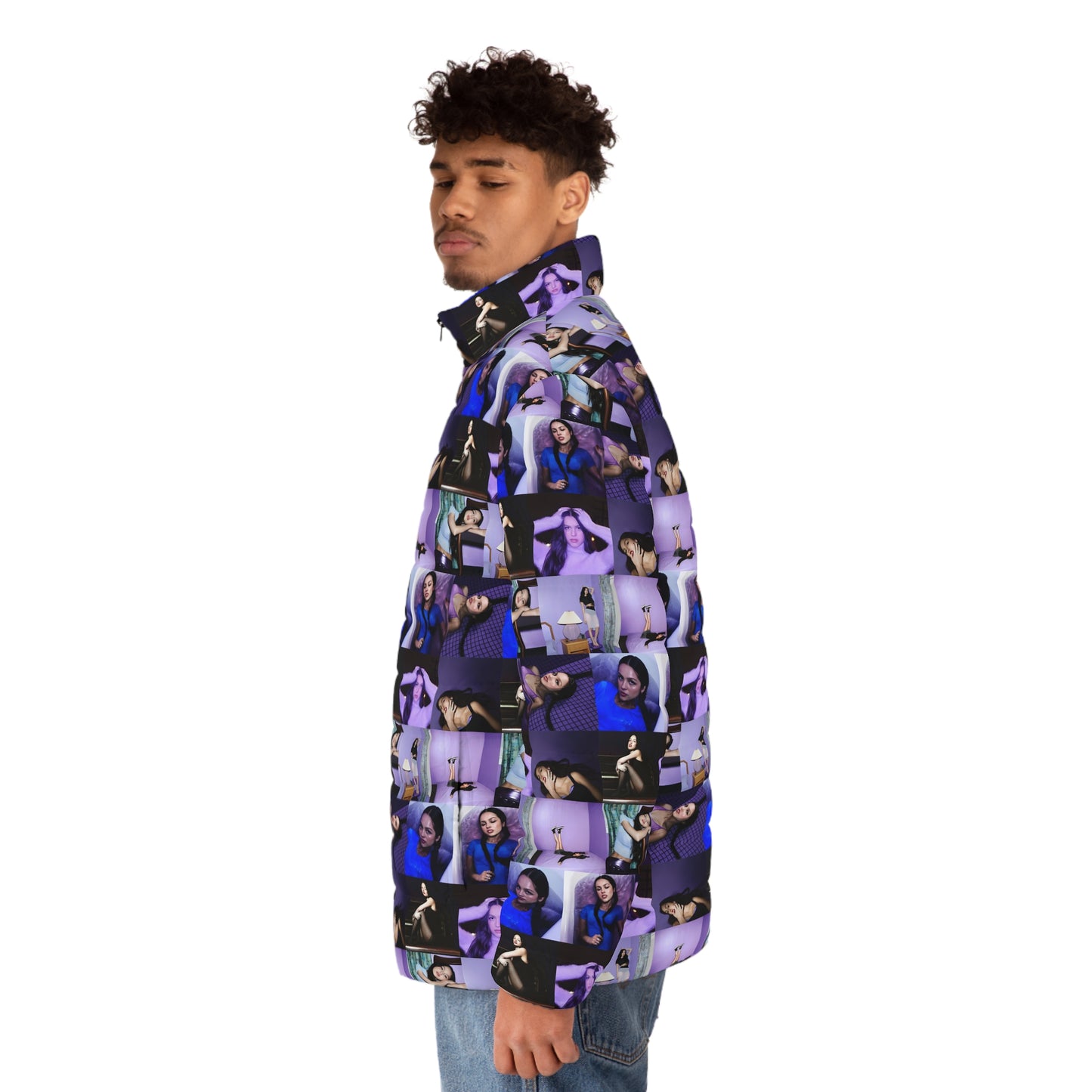 Olivia Rodrigo Guts Mosaic Men's Puffer Jacket