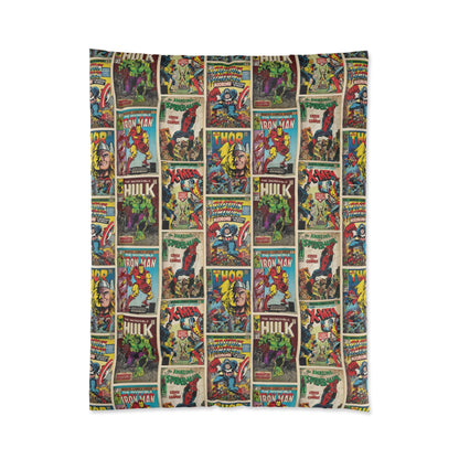 Marvel Comic Book Cover Collage Comforter