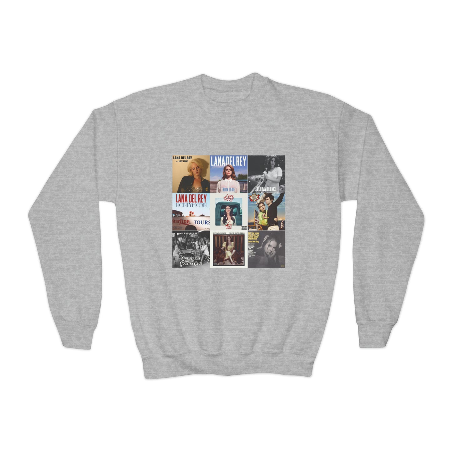 Lana Del Rey Album Cover Collage Youth Crewneck Sweatshirt