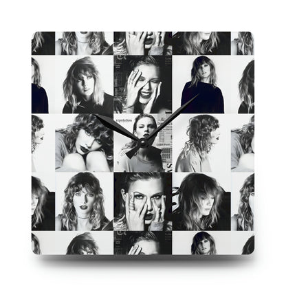 Taylor Swift Reputation Mosaic Acrylic Wall Clock