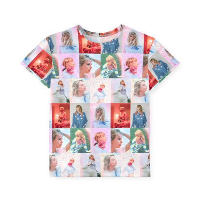 Taylor Swift Lover Era Photo Mosaic Kids Sports Jersey