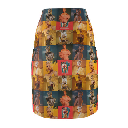 Halsey Hopeless Fountain Kingdom Mosaic Women's Pencil Skirt