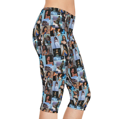 Madison Beer Mind In The Clouds Collage Women's Capri Leggings