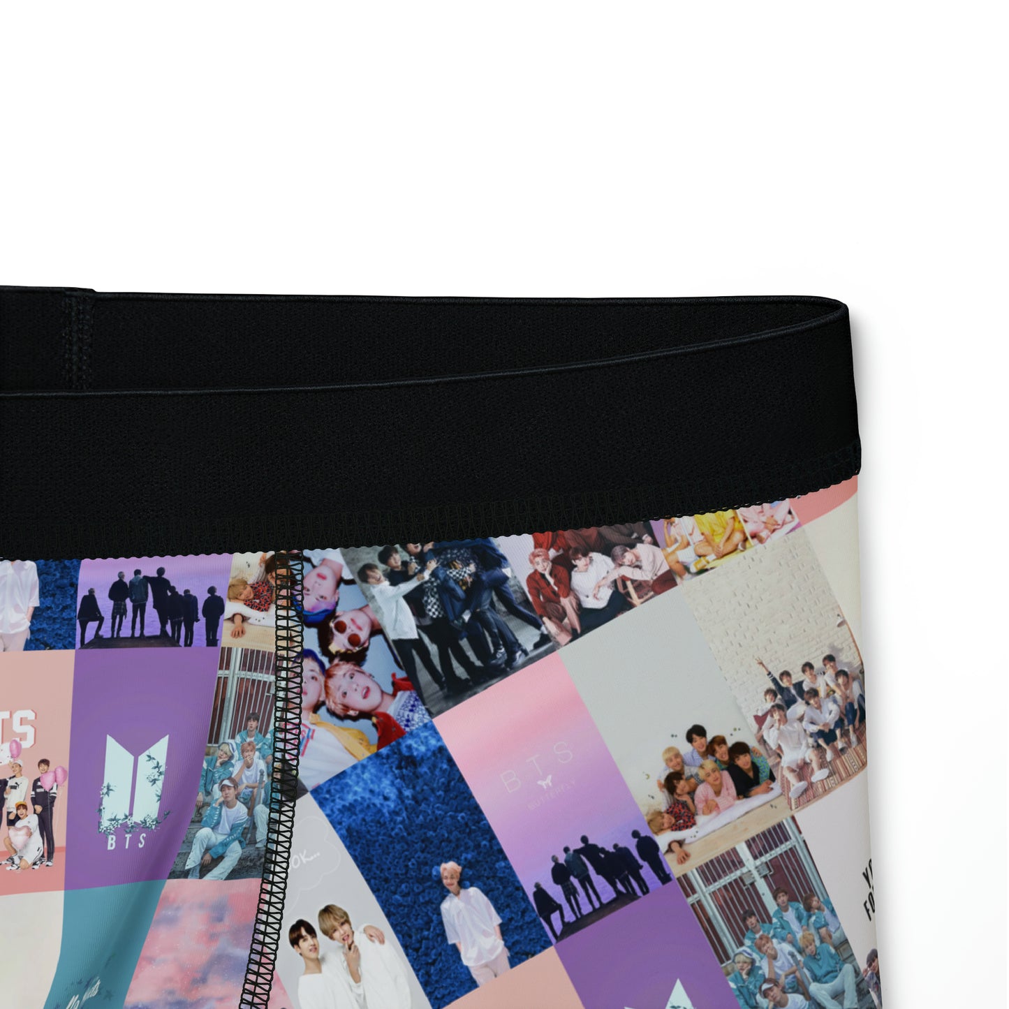 BTS Pastel Aesthetic Collage Men's Boxers