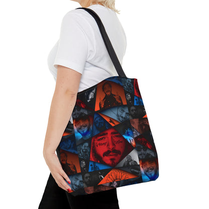 Post Malone Crystal Portaits Collage Tote Bag