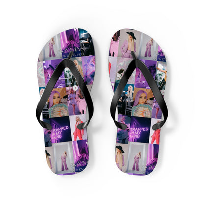 Ava Max Belladonna Photo Collage Flip Flops