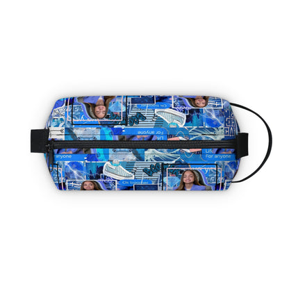 Olivia Rodrigo Blue Aesthetic Collage Toiletry Bag