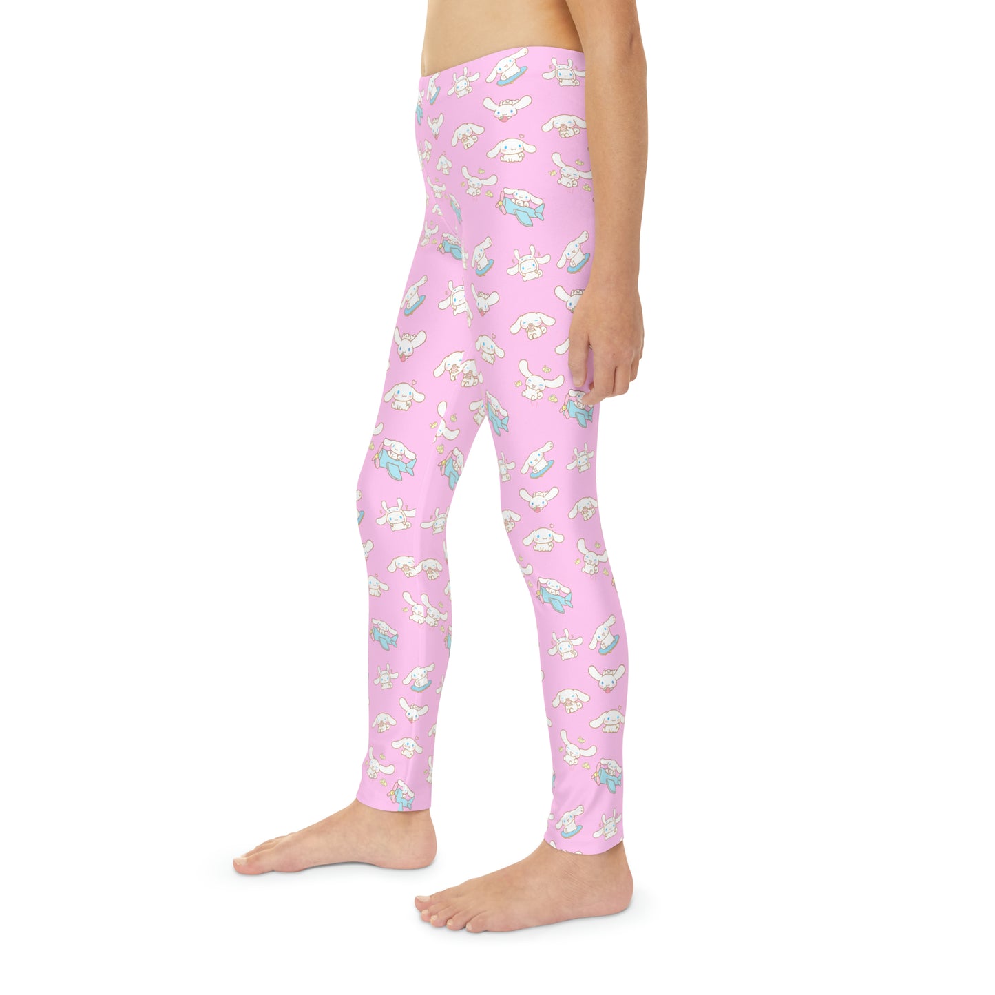 Cinnamoroll Playing Around Pattern Youth Full-Length Leggings