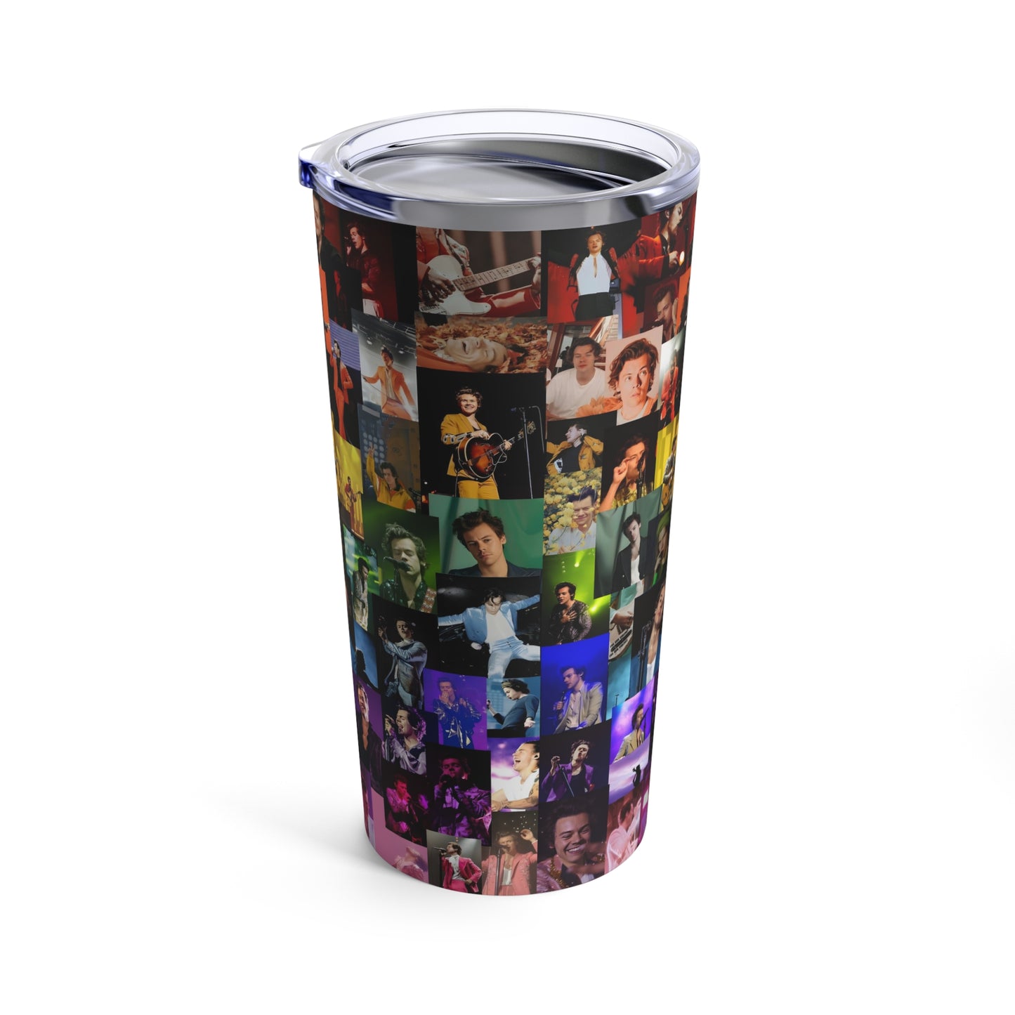 Harry Styles Rainbow Photo Collage Tumbler