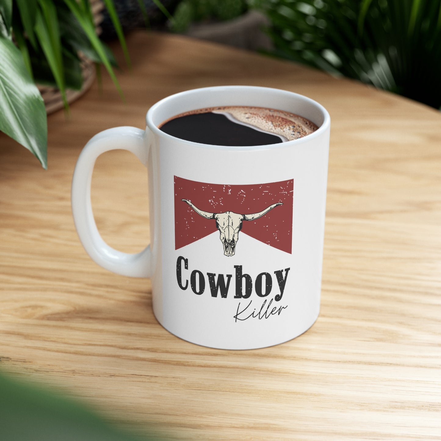 Morgan Wallen Cowboy Killer White Ceramic Mug
