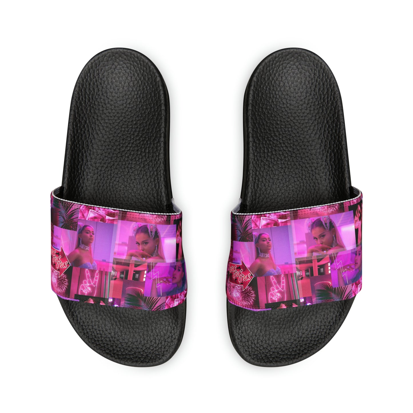 Ariana Grande 7 Rings Collage Women's Slide Sandals