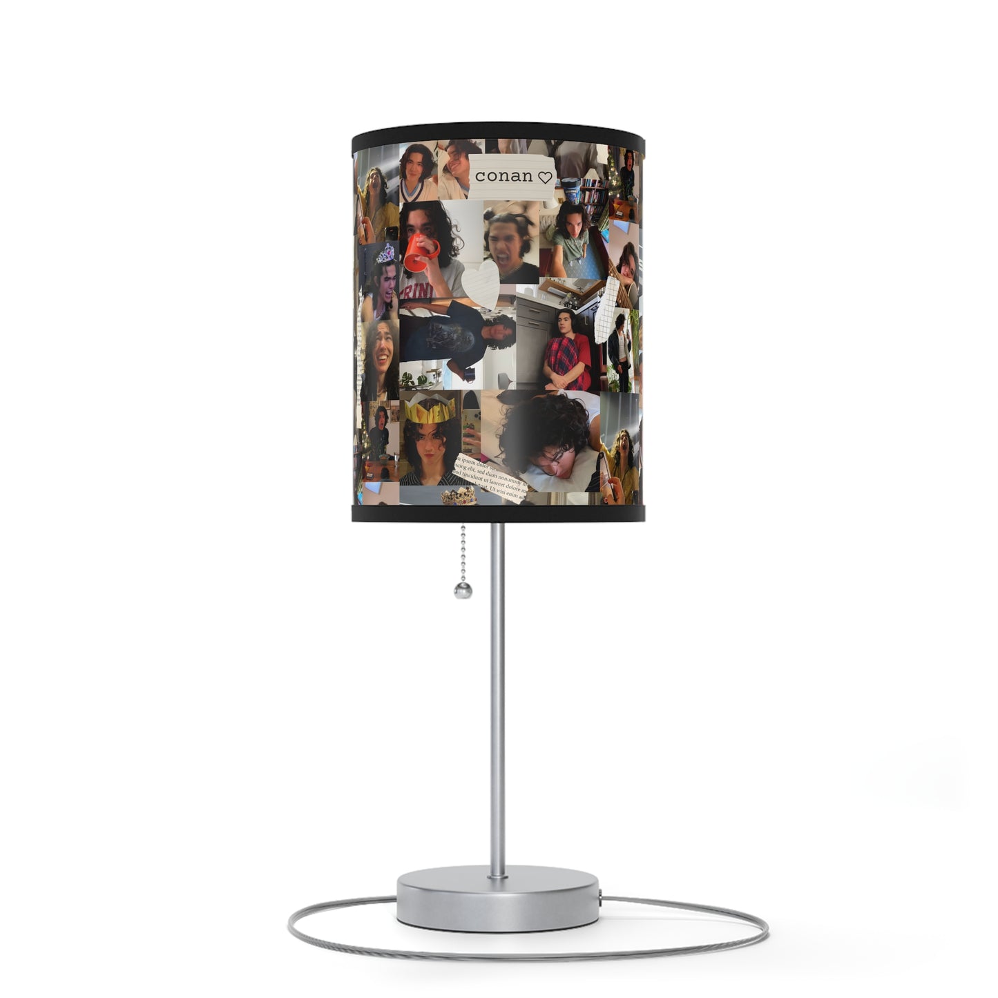 Conan Grey Being Cute Photo Collage Lamp on a Stand