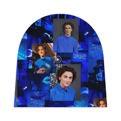 Timothee Chalamet Cool Blue Collage Baby Beanie