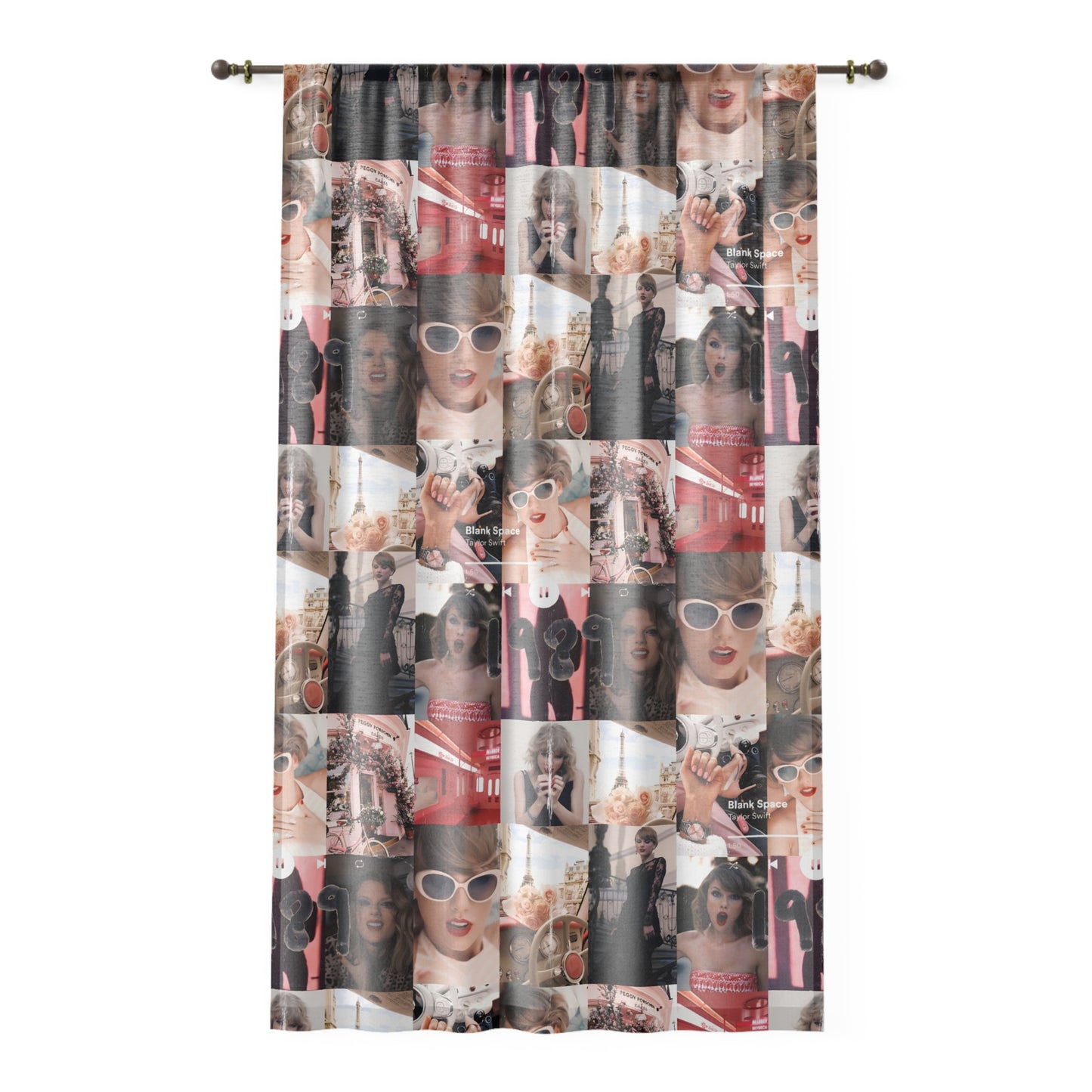 Taylor Swift 1989 Blank Space Collage Window Curtain