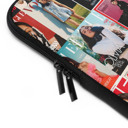 Olivia Rodrigo Magazine Cover Collage Pattern Laptop Sleeve