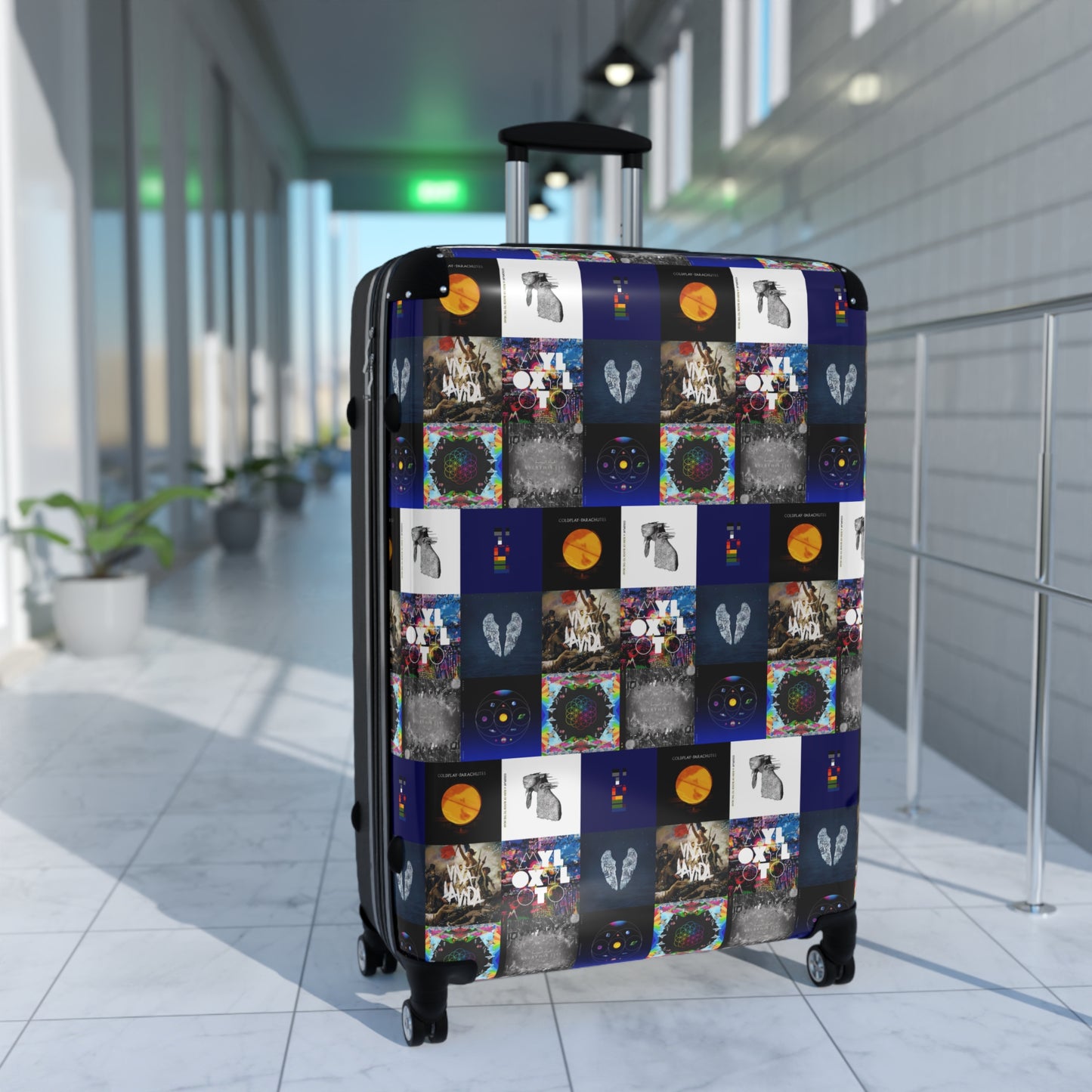 Colplay Album Cover Collage Suitcase