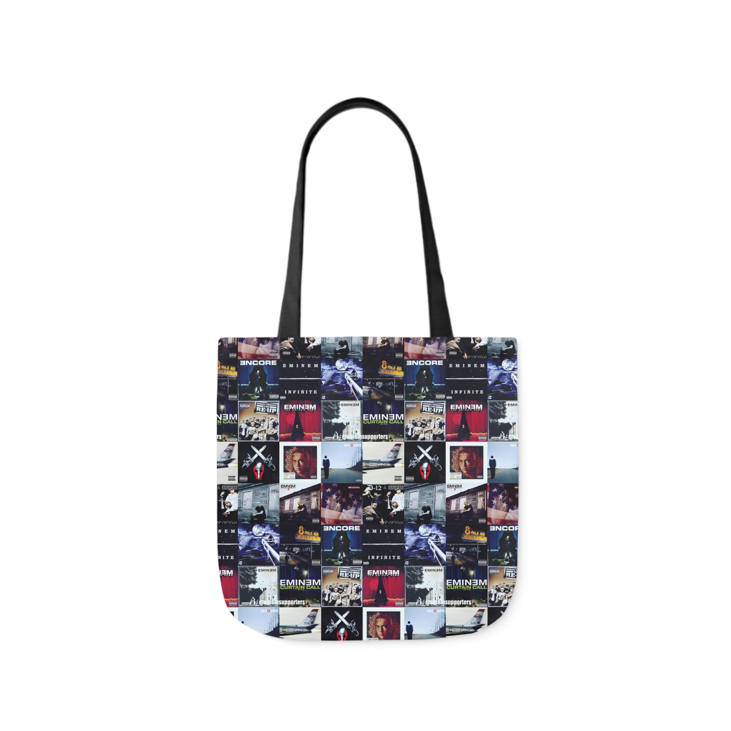 Eminem Album Art Cover Collage Polyester Canvas Tote Bag