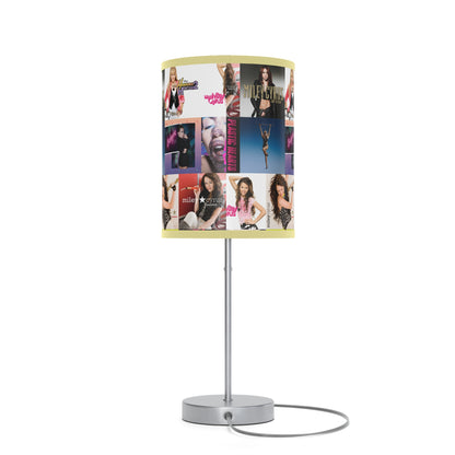 Miley Cyrus Album Cover Collage Lamp on a Stand