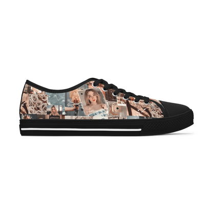 Sabrina Carpenter Peachy Princess Collage Women's Low Top Sneakers