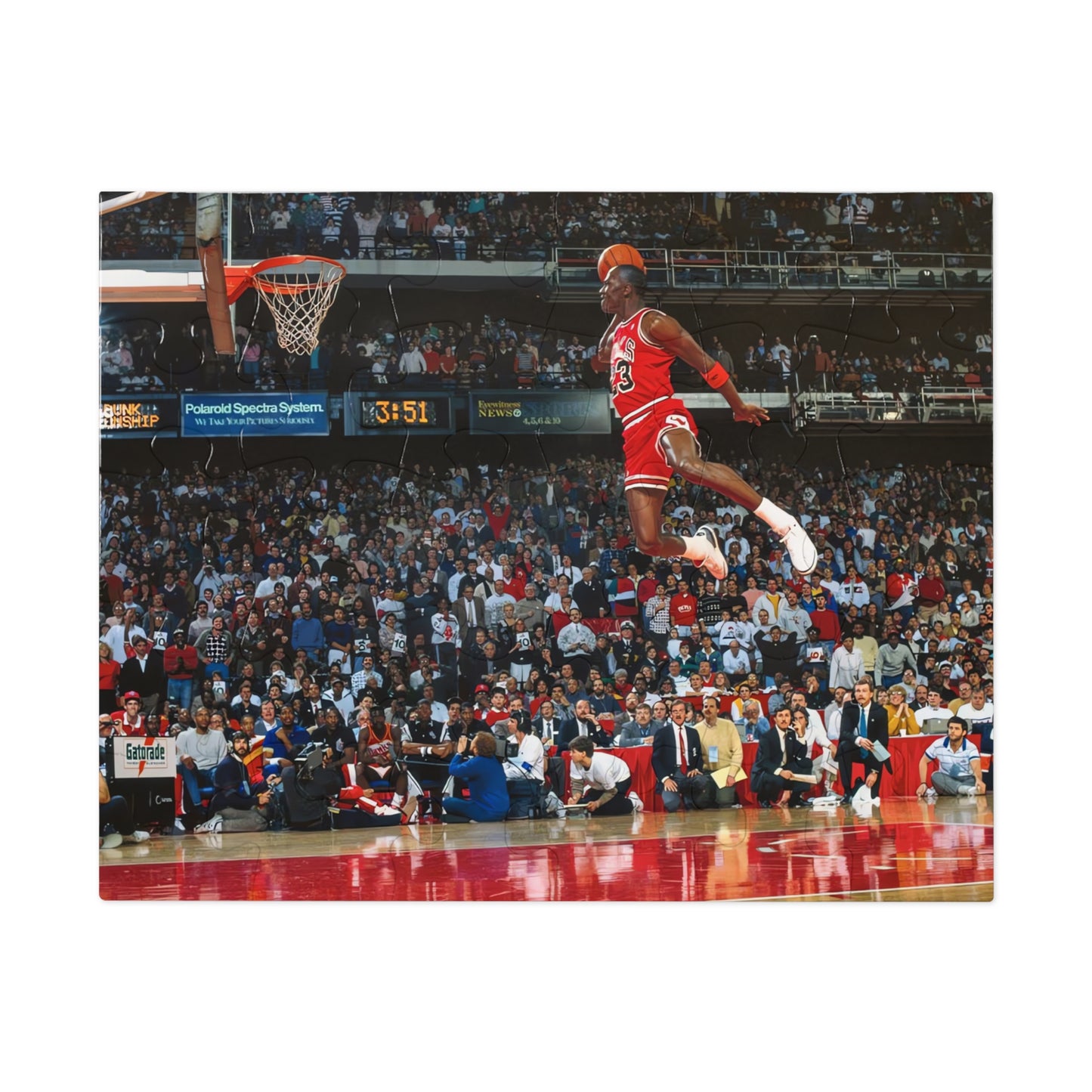 Michael Jordan Free Throw Line Slam Dunk Jigsaw Puzzle (30, 110, 252, 500,1000-Piece)