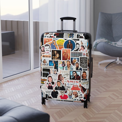 Morgan Wallen Sticker Collage Suitcase