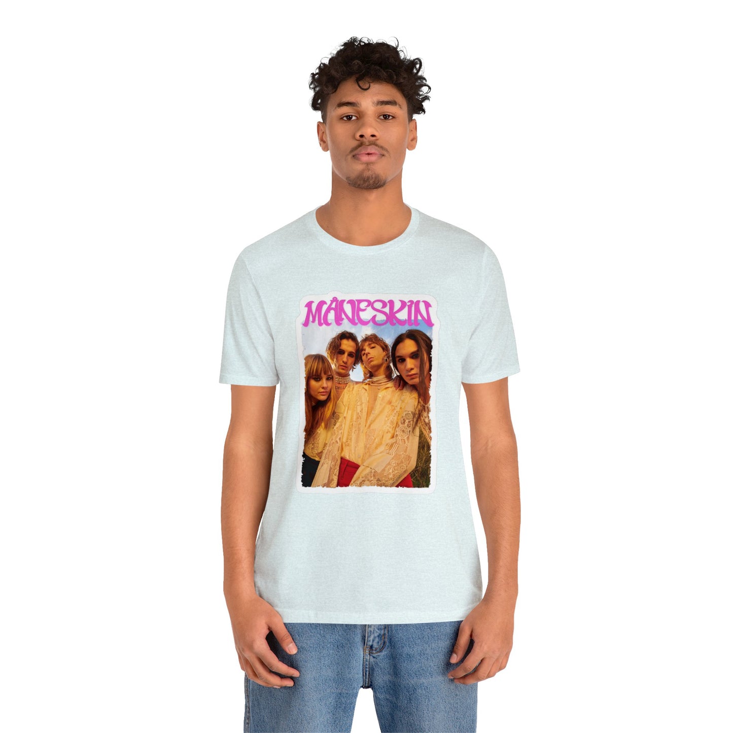 Måneskin Group Photo Unisex Jersey Short Sleeve Tee Shirt