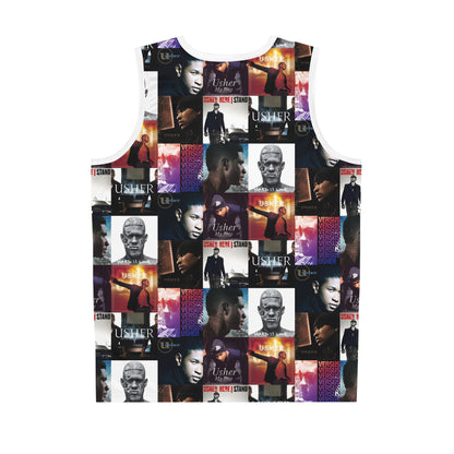 Usher Album Cover Art Mosaic Basketball Jersey